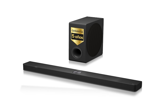 LG Barra de sonido para TV - LG S90TY, Bluetooth, 570W, 5.1.3 Canales con Subwoofer, Dolby Atmos, DTS:X, IA Ready, Negro, S90TY