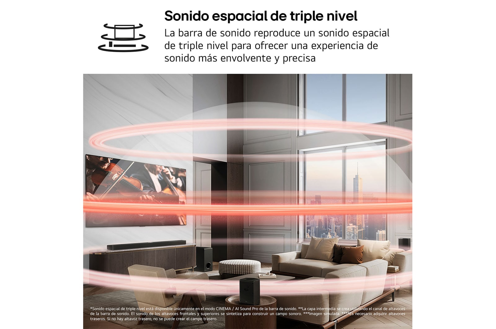 LG Barra de Sonido - LG S95TR, Bluetooth, 810W, 9.1.5 Canales con subwoofer, altavoces traseros para cine en casa, Dolby Atmos, DTS:X, IA Ready, Negro, S95TR