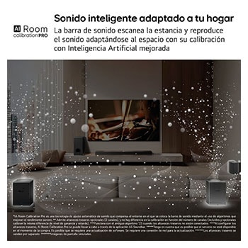 LG Barra de Sonido - LG S95TR, Bluetooth, 810W, 9.1.5 Canales con subwoofer, altavoces traseros para cine en casa, Dolby Atmos, DTS:X, IA Ready, Negro, S95TR