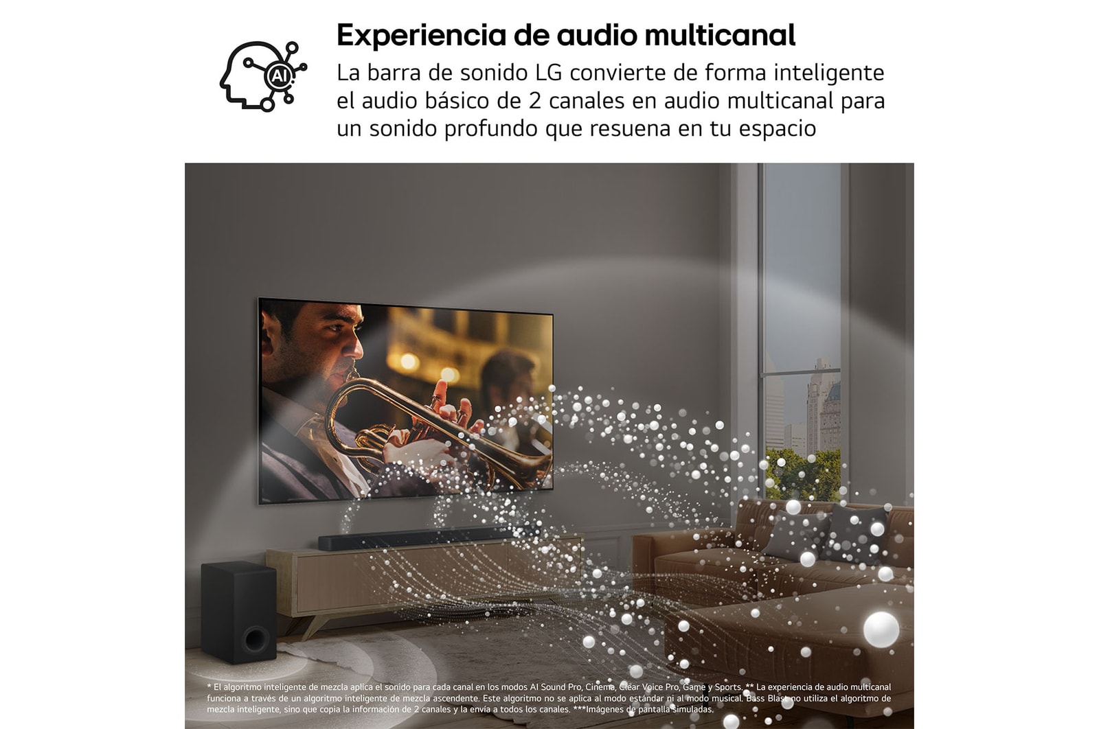 LG Barra de Sonido - LG S95TR, Bluetooth, 810W, 9.1.5 Canales con subwoofer, altavoces traseros para cine en casa, Dolby Atmos, DTS:X, IA Ready, Negro, S95TR