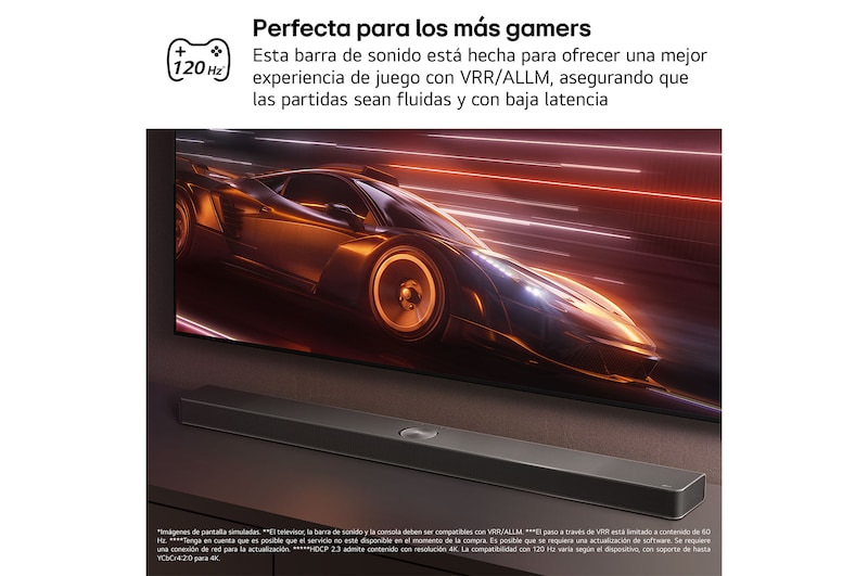 LG Barra de Sonido - LG S95TR, Bluetooth, 810W, 9.1.5 Canales con subwoofer, altavoces traseros para cine en casa, Dolby Atmos, DTS:X, IA Ready, Negro, S95TR
