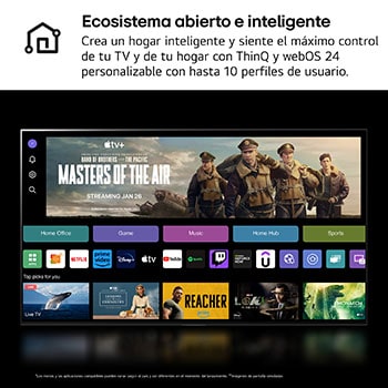 LG 65 pulgadas Smart TV LG OLED evo AI C4 4K 2024, OLED65C44LA