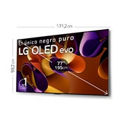 LG Outlet 77 pulgadas Smart TV LG OLED evo AI G4 4K 2024, OLED77G45LW.OUTLET