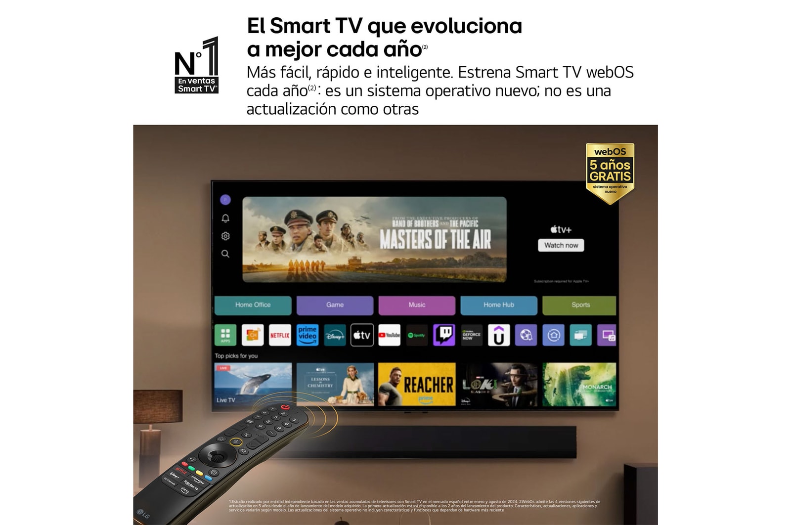 LG Outlet 77 pulgadas Smart TV LG OLED evo AI G4 4K 2024, OLED77G45LW.OUTLET
