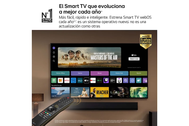LG Outlet 77 pulgadas Smart TV LG OLED evo AI G4 4K 2024, OLED77G45LW.OUTLET