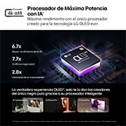 LG Outlet 77 pulgadas Smart TV LG OLED evo AI G4 4K 2024, OLED77G45LW.OUTLET