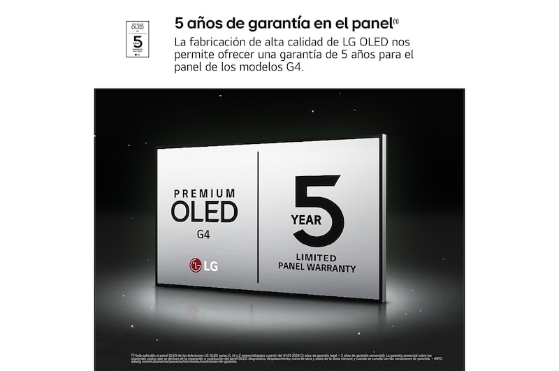 LG Outlet 77 pulgadas Smart TV LG OLED evo AI G4 4K 2024, OLED77G45LW.OUTLET