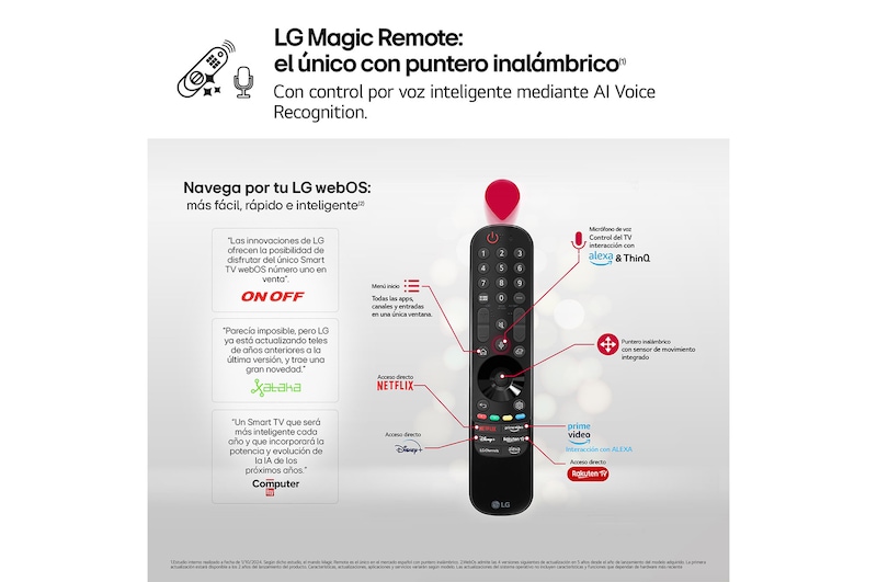 LG 83 pulgadas Smart TV LG OLED evo AI C4 4K 2024, OLED83C44LA