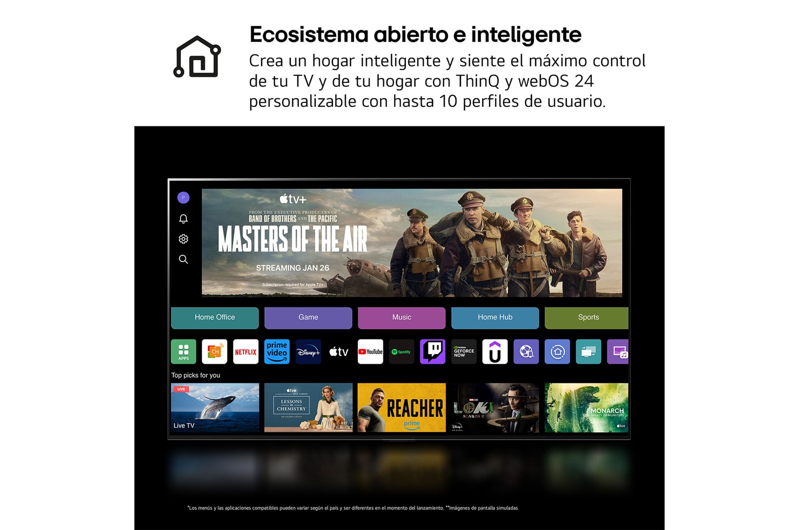 LG 83 pulgadas Smart TV LG OLED evo AI C4 4K 2024, OLED83C44LA