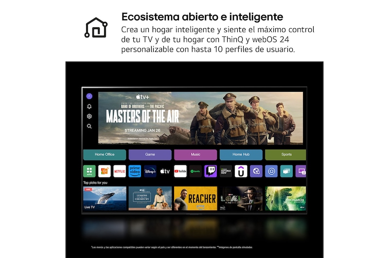 LG 83 pulgadas Smart TV LG OLED evo AI C4 4K 2024, OLED83C44LA