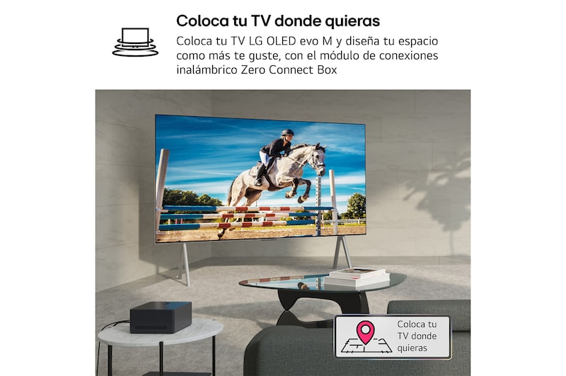 LG Televisor LG SIGNATURE OLED M4 True Wireless de 97 pulgadas con vídeo con transferencia de audio en 4K 120 Hz , OLED97M49LA