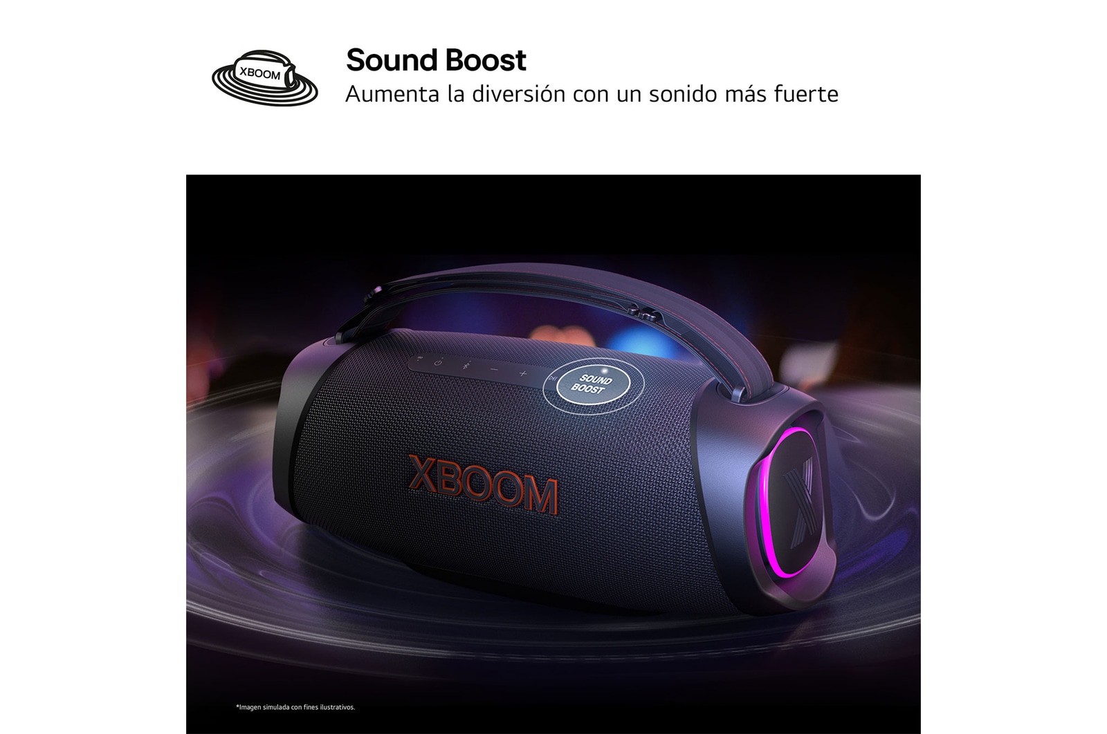 LG xboom XG8T - Altavoz inalámbrico, bluetooth, 60W, hasta 15h batería, resistencia militar, IP67, Negro, XG8T