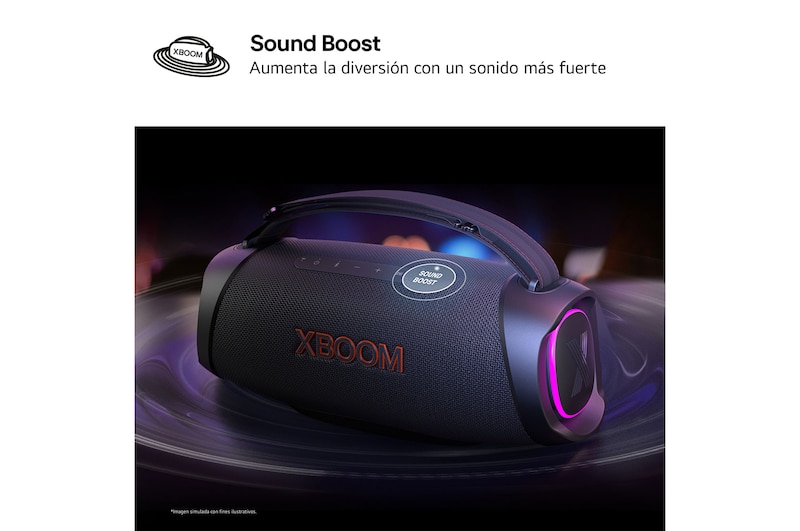 LG xboom XG8T - Altavoz inalámbrico, bluetooth, 60W, hasta 15h batería, resistencia militar, IP67, Negro, XG8T
