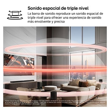 LG Barra de Sonido - LG S70TR, Bluetooth, 500W, 5.1.1 Canales con Subwoofer, altavoces traseros para cine en casa, Dolby Atmos, DTS:X, Negro, S70TR.DESB