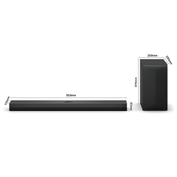 LG Barra de sonido para TV - LG S70TY, Bluetooth, 400W, 3.1.1 Canales con subwoofer, Dolby Atmos, DTS:X, Negro, S70TY.DESB