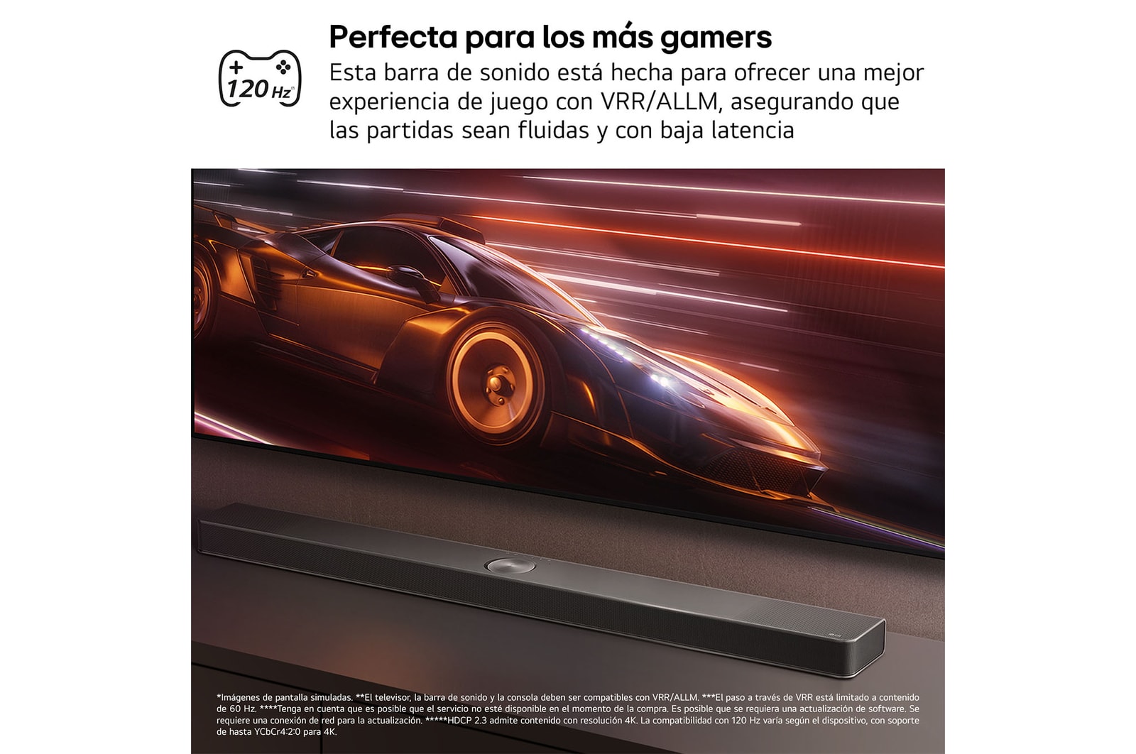 LG Barra de sonido para TV - LG S70TY, Bluetooth, 400W, 3.1.1 Canales con subwoofer, Dolby Atmos, DTS:X, Negro, S70TY.DESB