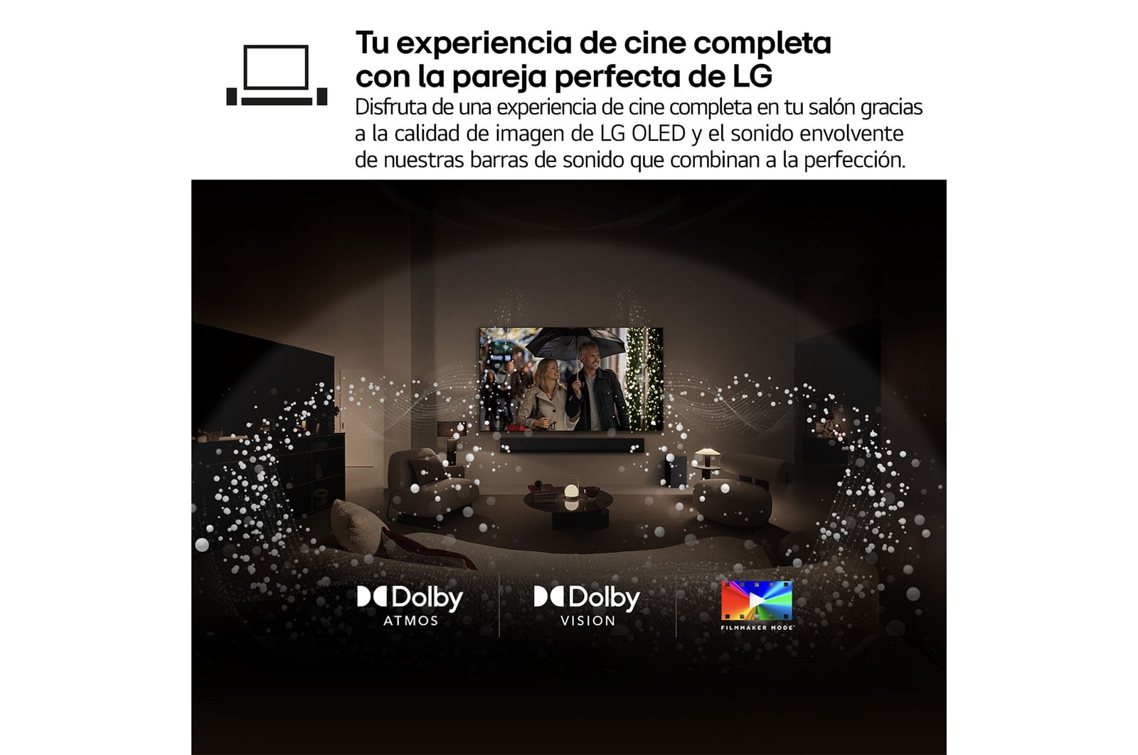 Vista lateral del televisor LG OLED evo AI G5 4K Smart TV.