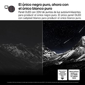 En la pantalla de un televisión se muestran fuegos artificiales deslumbrantes y vibrantes. Esto demuestra el 100 % de fidelidad de color que presenta colores precisos incluso con la luz del sol. El logo de la certificación también es visible: la tecnología Perfect Color ofrece niveles de consistencia de color superiores al 99% de hasta 500 lux. A su lado también está la certificaciones independiente de Intertek.