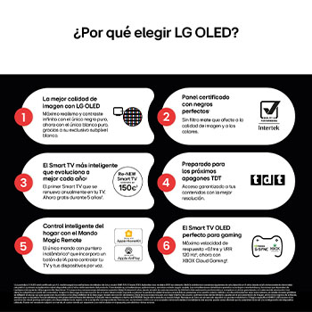 Vista posterior del televisor LG OLED evo AI C5E 4K Smart TV.