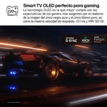 En la pantalla de un televisor LG OLED TV se muestra la página de inicio de webOS 25 llena de aplicaciones y contenidos de entretenimiento. Junto al televisor está el mando a distancia LG AI Magic Remote. El botón AI está iluminado como si se hubiera activado con la voz del usuario. A su lado se puede ver una burbuja de texto que cambia a Mi cuenta. El texto breve explica cómo los usuarios pueden sincronizar su voz a su perfil personal para facilitar la navegación y recibir recomendaciones personalizadas.