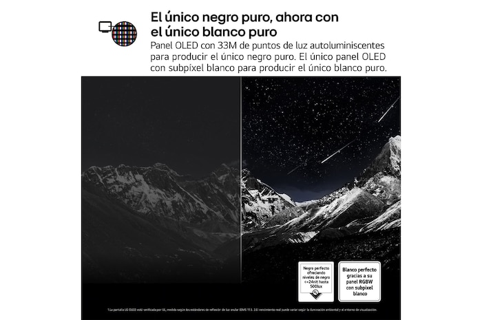 Vista posterior del televisor LG OLED evo AI C5E 4K Smart TV.