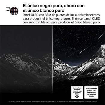 Vista lateral del televisor LG OLED evo AI C5E 4K Smart TV.