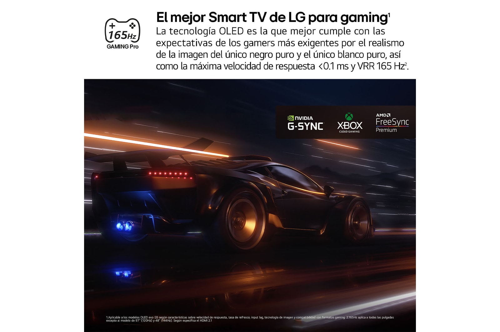 AI Magic Remote de LG en primer plano. El icono del botón AI está resaltado. En el fondo aparece la interfaz de usuario de webOS de LG. El cursor del ratón implica que se está usando el mando a distancia. El texto explica cómo las funciones del mando a distancia y los controles hacen que la navegación en webOS sea más sencilla.