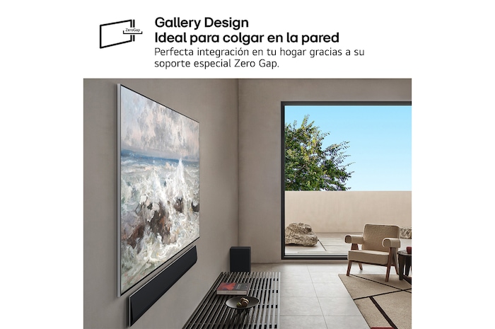Vista lateral del televisor LG OLED evo AI G5 4K Smart TV.