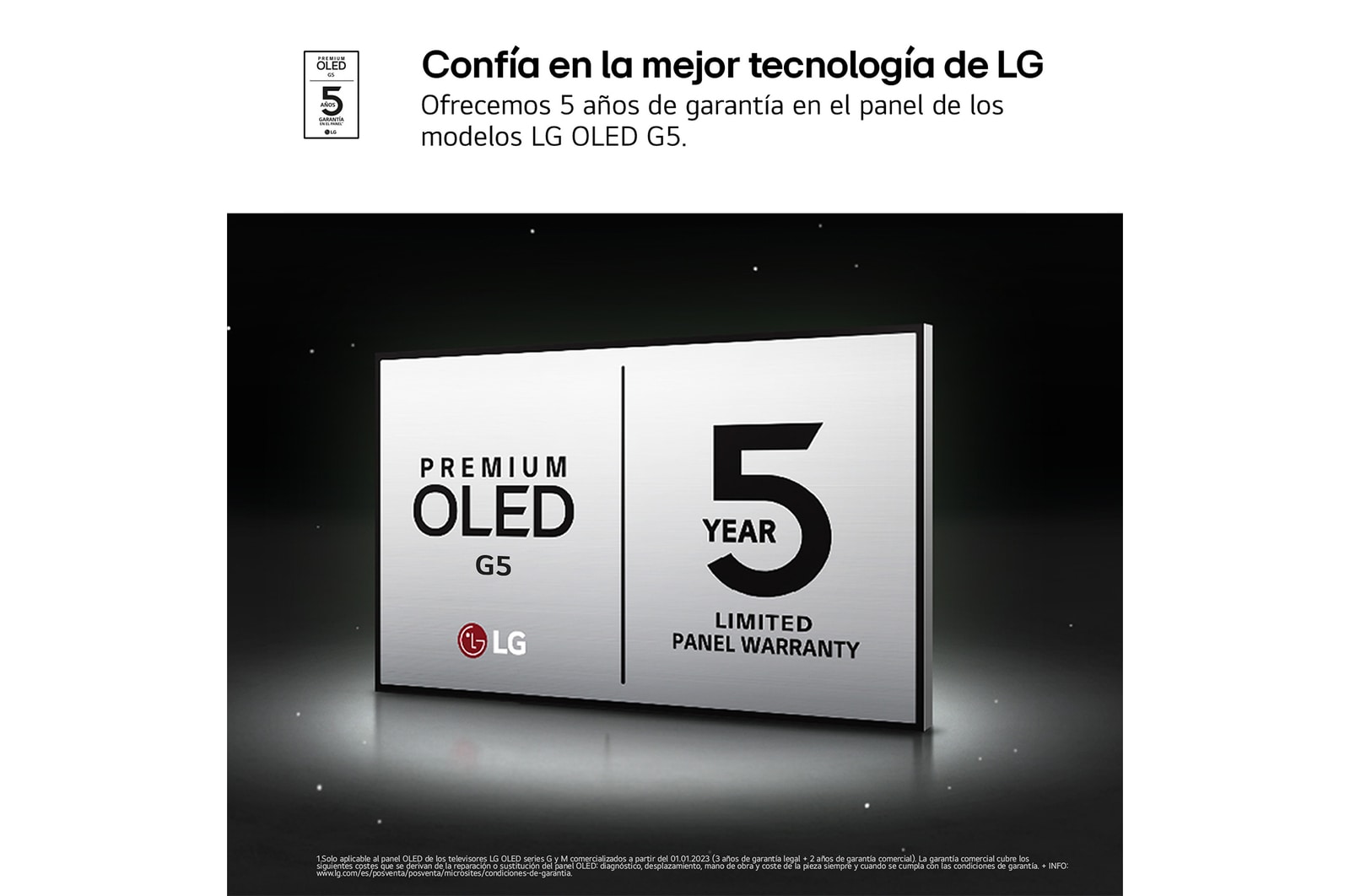 LG Smart TV LG OLED evo AI G5 83 pulgadas 4K 2025, OLED83G55LW.OUTLET