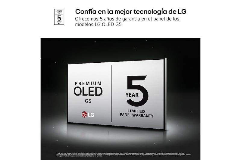 LG Smart TV LG OLED evo AI G5 83 pulgadas 4K 2025, OLED83G55LW.OUTLET