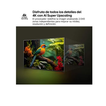 Perspectiva desde el interior de una cueva desde cuya entrada se puede ver el horizonte y un cielo azul. La escena está dividida en dos para mostrar la capacidades de la función Advanced Local Dimming de QNED. En uno de los lados, los colores y los detalles están descoloridos y las imágenes parecen borrosas. La etiqueta dice “LED convencional”. El otro lado tiene una gran calidad de negros y un mejor contraste, brillo y color. La etiqueta dice “Advanced Local Dimming”. El título hace referencia a cómo la tecnología Advance Local Dimming proporciona una imagen más nítida.