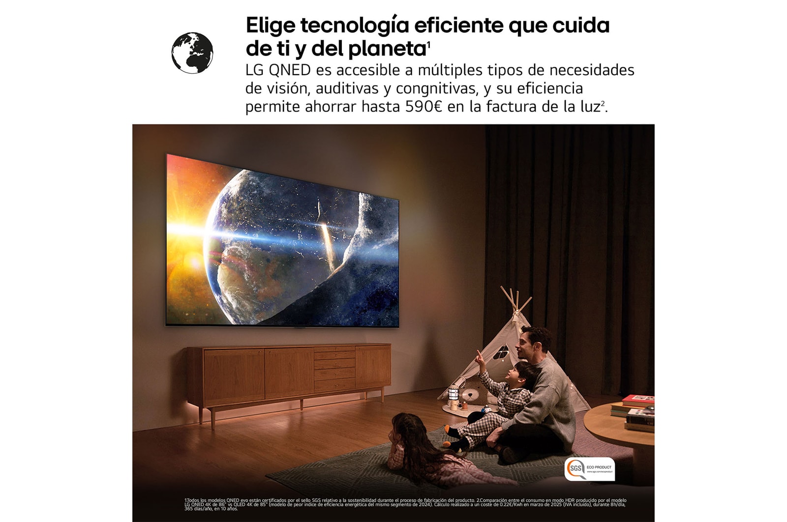LG Smart TV LG QNED AI QNED84 75 pulgadas 4K 2025, 75QNED84A6C