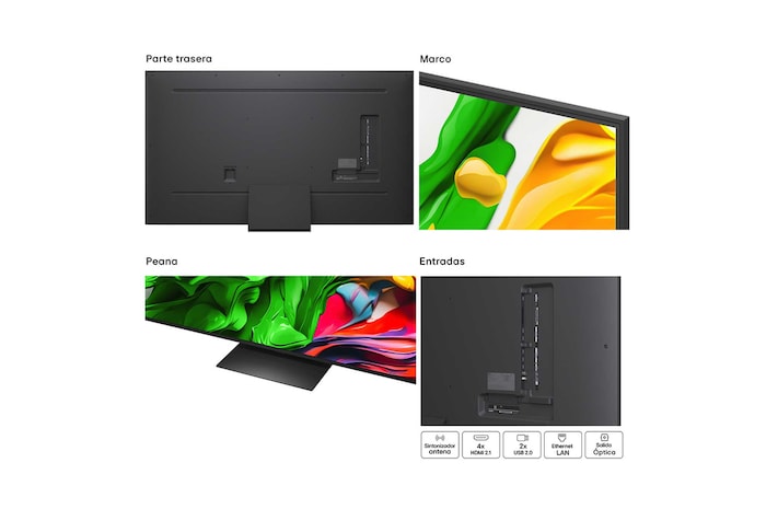 LG Pack Smart TV LG QNED evo MiniLED AI QNED86 75 pulgadas 4K 2025 + Barra de Sonido S70TY + Soporte, 75QNED86A6A.ESB