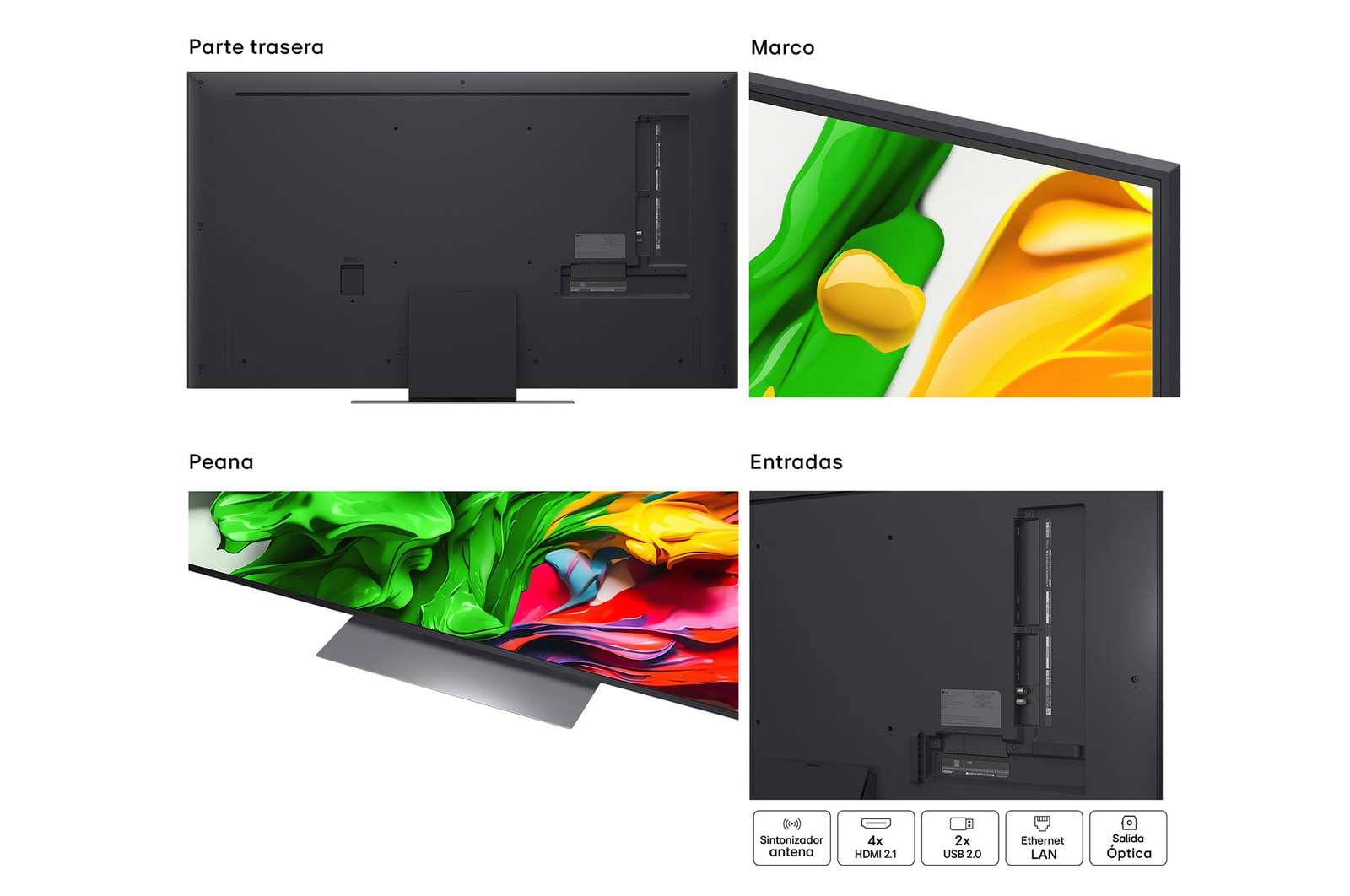 LG Smart TV LG QNED evo AI QNED87 55 pulgadas MiniLED 4K 2025, 55QNED87A6B