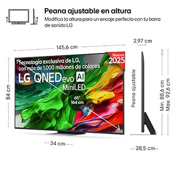Vista en ligero ángulo del televisor LG OLED evo AI C5E 4K Smart TV.
