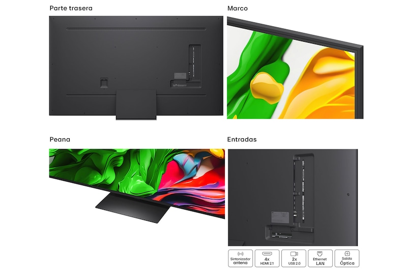LG Smart TV LG QNED evo AI QNED87 75 pulgadas MiniLED 4K 2025, 75QNED87A6B