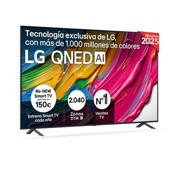 Vista frontal del Smart TV LG QNED AI QNED8E 86 pulgadas 4K 2025