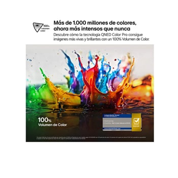 Splashes of paint burst from the floor up in diverse colors. Intertrek certification for 100% Color Volume to DCI-P3. The title talks about LG’s new and unique wide color gamut technology that allows you to see vivid color on your screen.