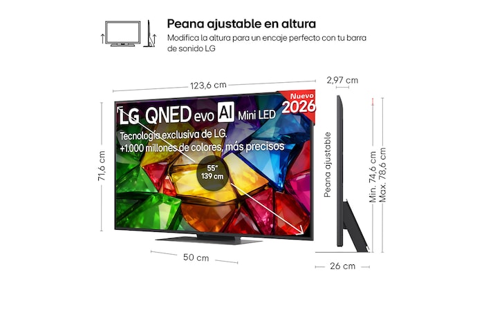 Smart TV LG Mini RGB AI MRGB88 55 pulgadas 4K 2026