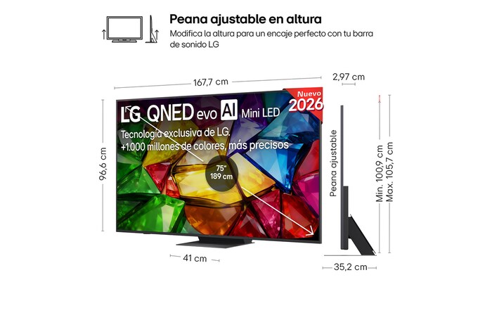 Smart TV LG Mini RGB AI MRGB88 75 pulgadas 4K 2026