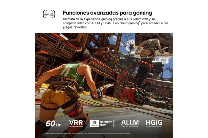 LG NANO 4K UHD AI NU80 with a Slim Design is wall-mounted in a bright, open living space, featuring a sleek profile that blends seamlessly into the interior while displaying vibrant, multicolored abstract shapes across the screen.