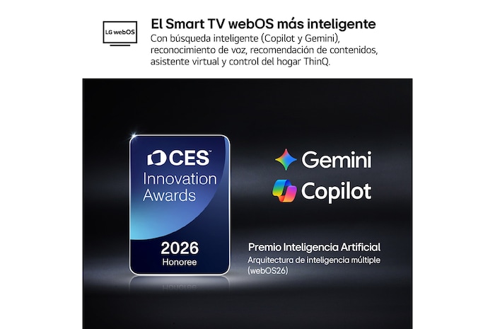 Smart TV LG QNED evo MiniLED AI QNED81 43 pulgadas 4K 2026