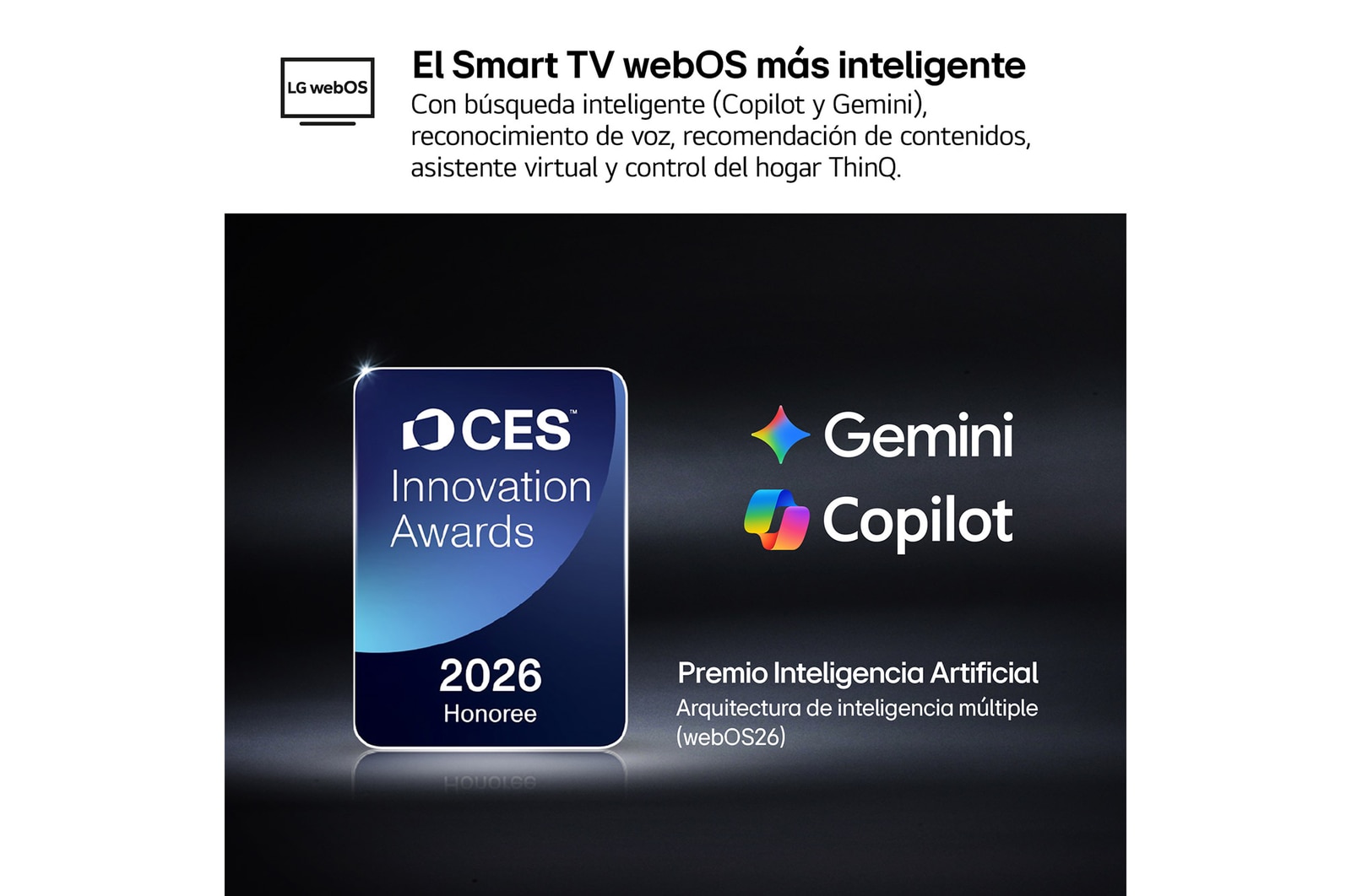 Smart TV LG QNED evo MiniLED AI QNED81 43 pulgadas 4K 2026