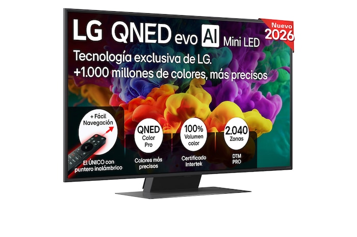 Smart TV LG QNED evo MiniLED AI QNED85 50 pulgadas 4K 2026