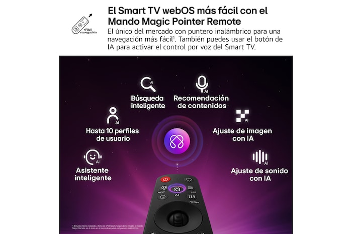 Smart TV LG QNED evo MiniLED AI QNED85 50 pulgadas 4K 2026