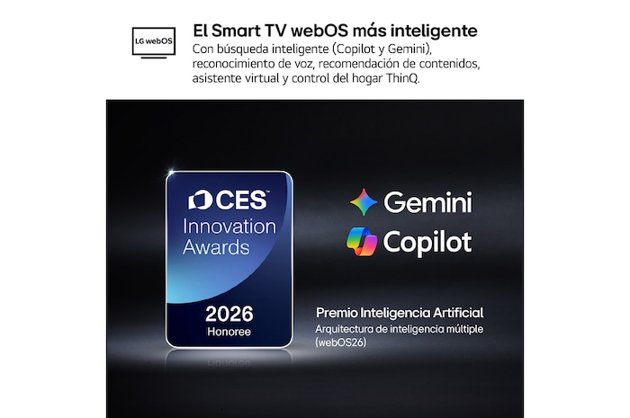Smart TV LG QNED evo MiniLED AI QNED85 50 pulgadas 4K 2026