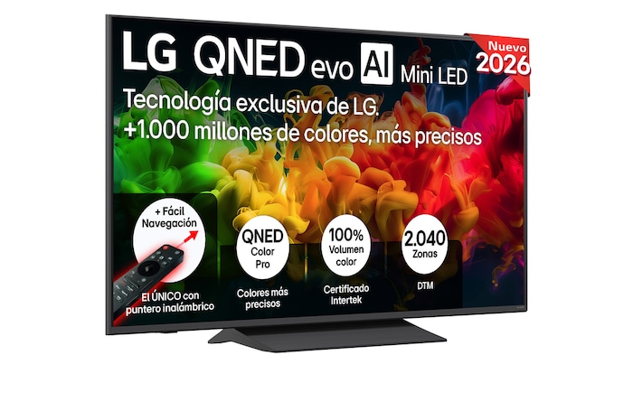 Smart TV LG QNED evo MiniLED AI QNED81 55 pulgadas 4K 2026
