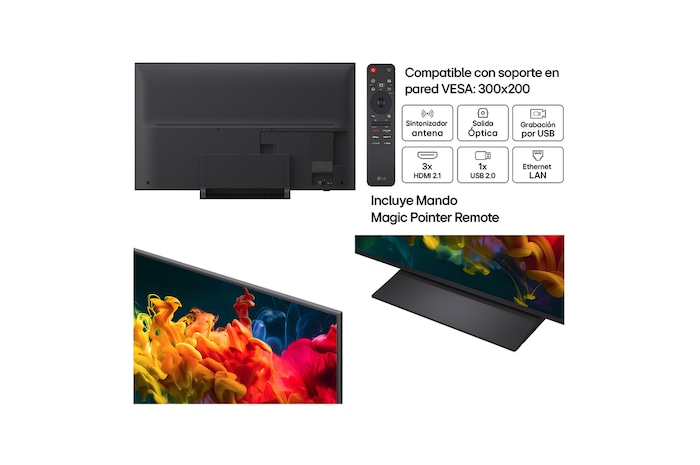 Smart TV LG QNED evo MiniLED AI QNED81 55 pulgadas 4K 2026