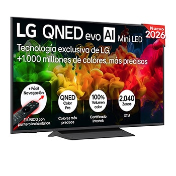 Smart TV LG QNED evo MiniLED AI QNED81 55 pulgadas 4K 2026