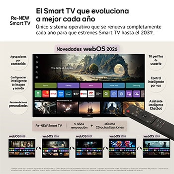 Smart TV LG QNED evo MiniLED AI QNED81 55 pulgadas 4K 2026